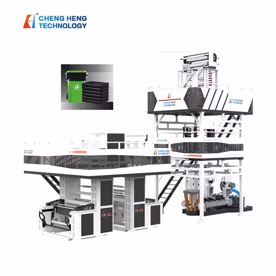 Ab 2 Layers Courier Bag Film Blowing Machine Blown Film Machine with Cooler