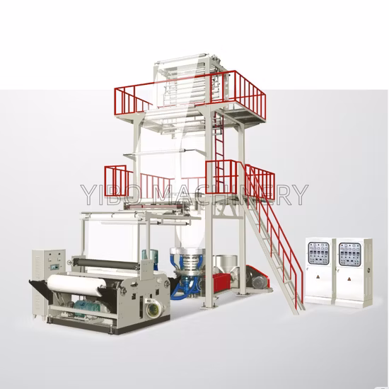 自動高速 HDPELDPE LLDPE PE 単層 2 3 層多層層ロータリー ABA プラスチックフィルムブロー押出機フィルム押出吹込機価格